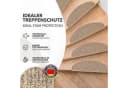 Karat Stufenmatte Alto Halbrund Beige Rutschhemmend mit Winkelschiene Bild 1