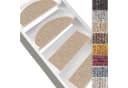 Karat Stufenmatte Alto Halbrund Beige Rutschhemmend mit Winkelschiene Bild 2