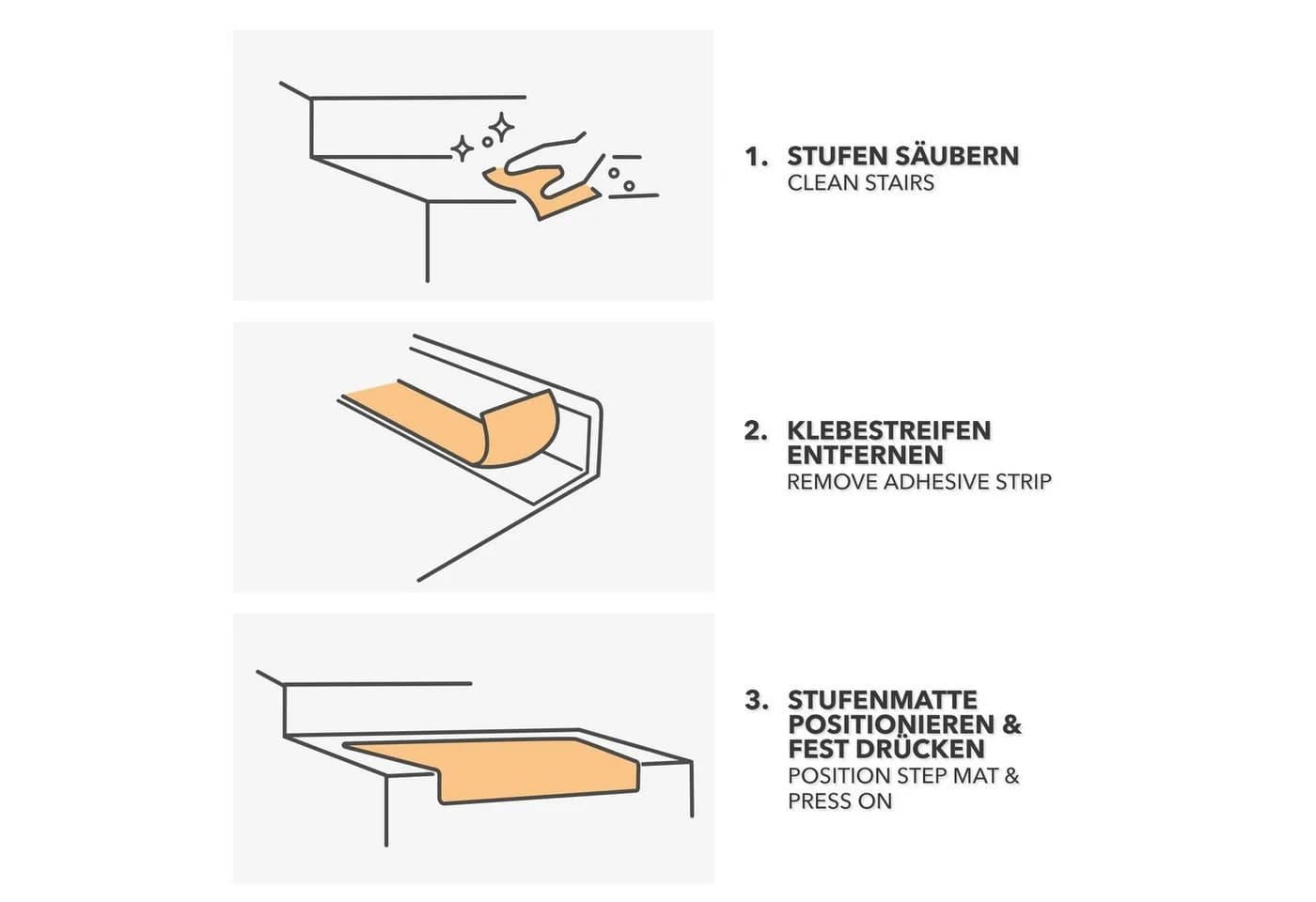 Karat Stufenmatte Alto Halbrund Braun - Bild 5