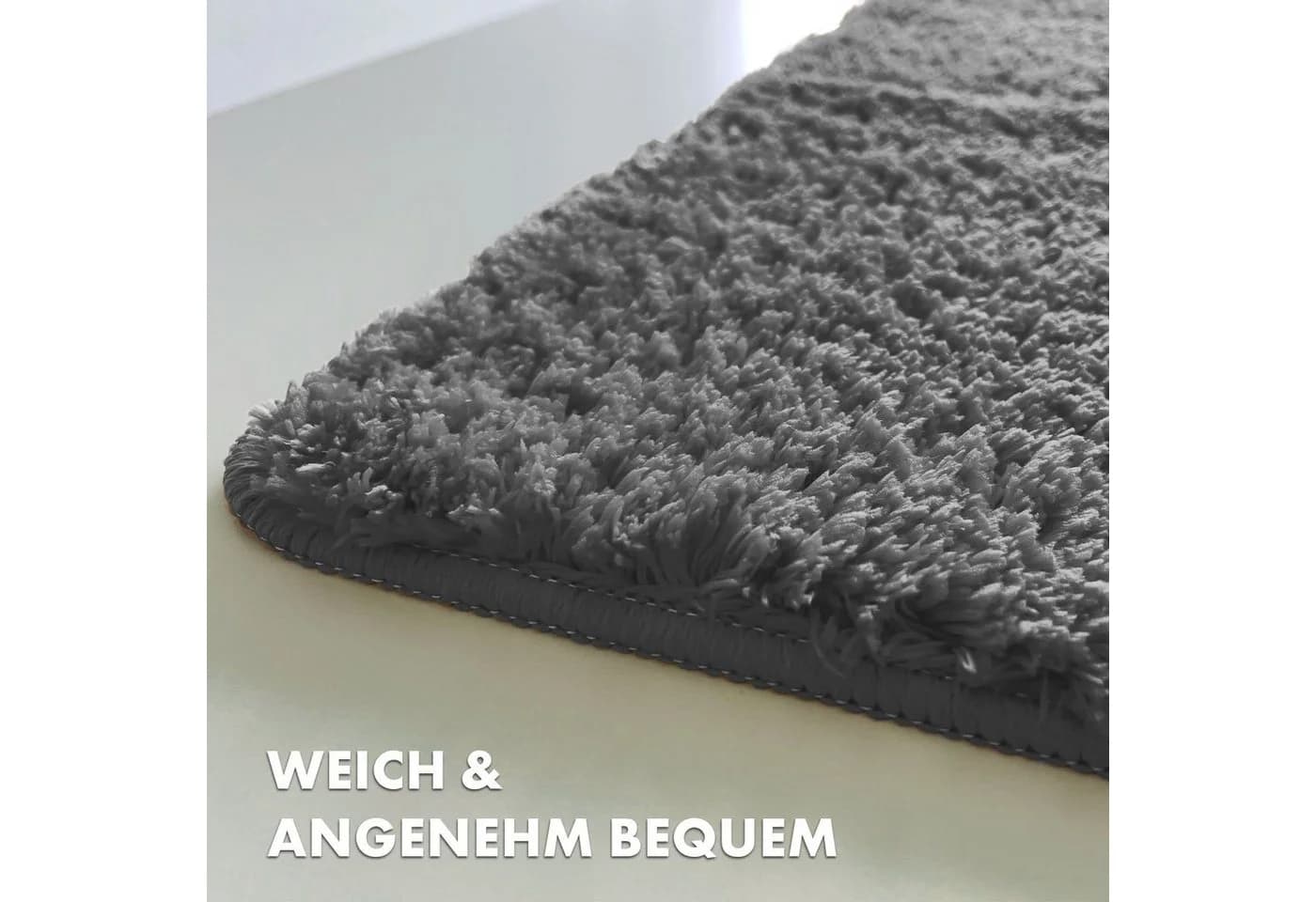Floordirekt Badematte Sky Hochflor Grau Rutschhemmend - Bild 3