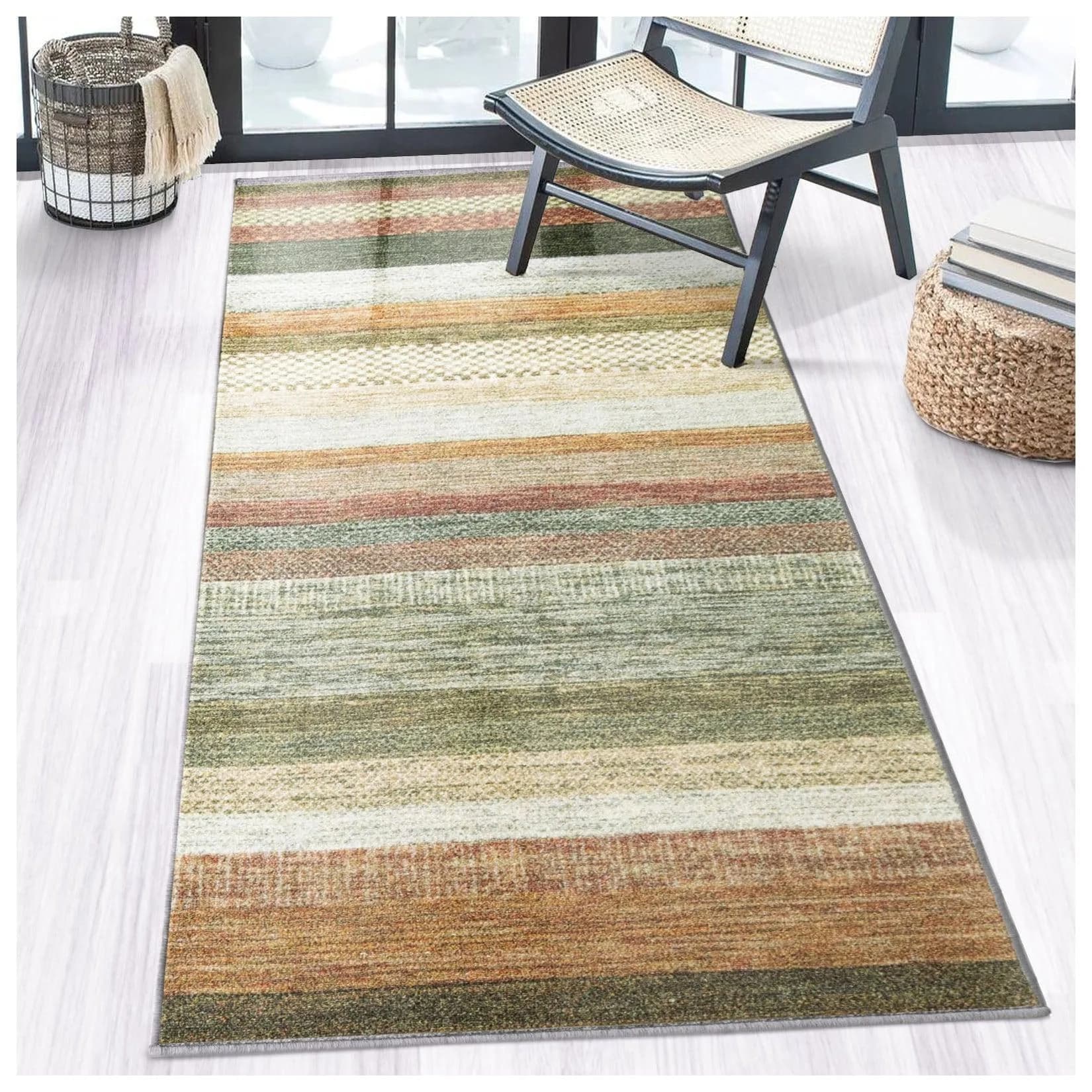 Floordirekt Teppichläufer Naxos Beige-Rot