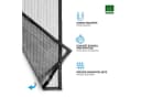 casa pura Fliegengitter-Gewebe Polyester Schwarz mit Magnet- & Klettverschluss Bild 1