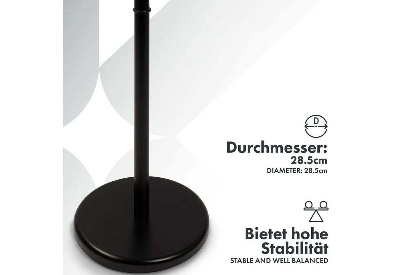 Karat Garderobenständer George mit 6 Haken Schwarz - Bild 5