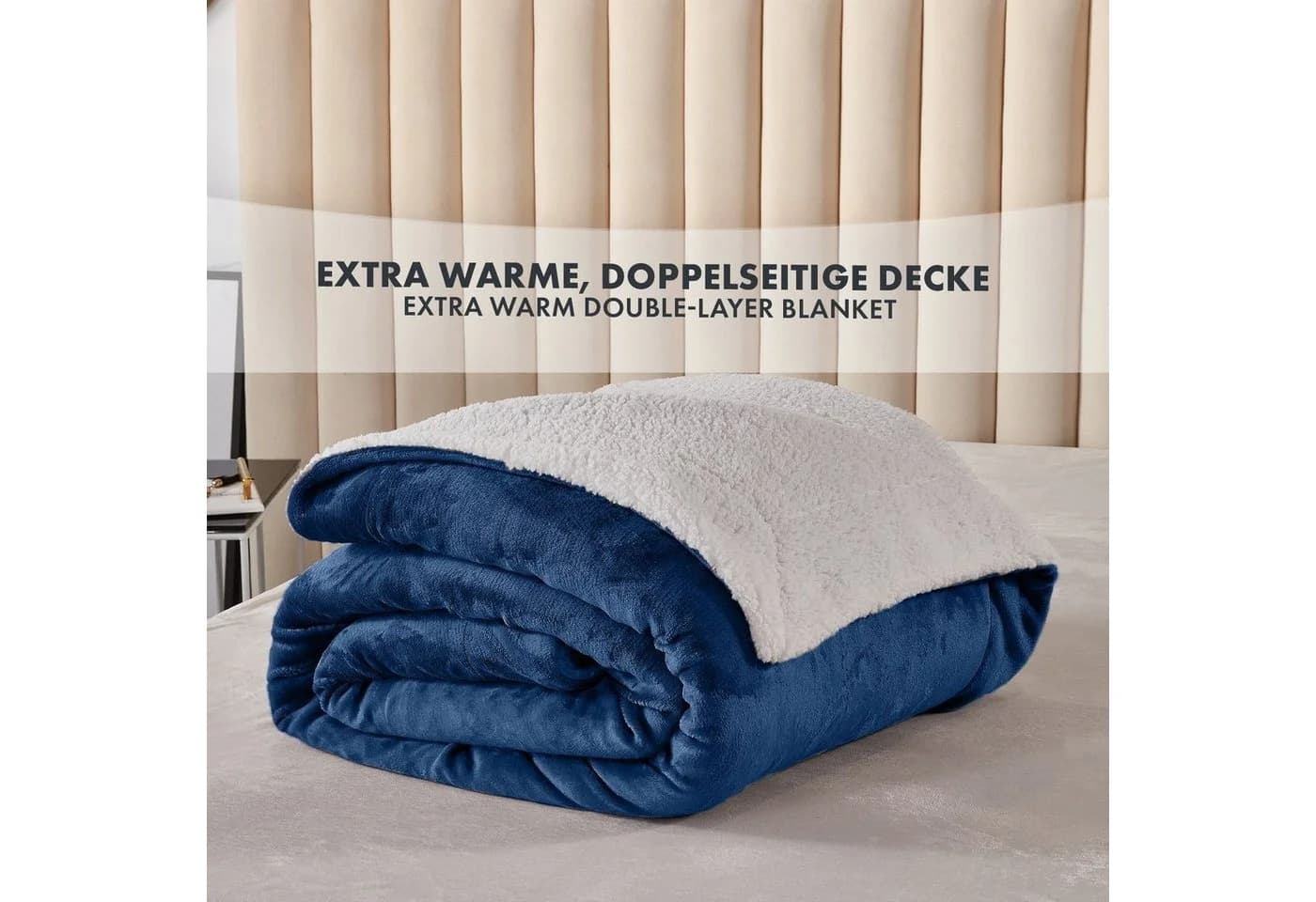 Wohndecke Glory Flauschig 100% Polyester Karat - Bild 3