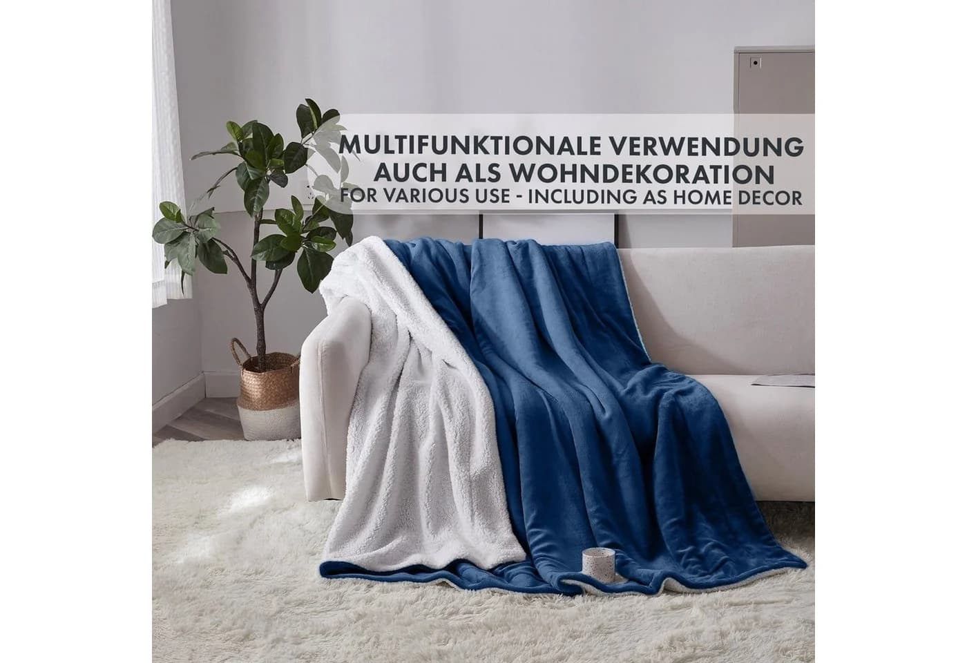 Wohndecke Glory Flauschig 100% Polyester Karat - Bild 5