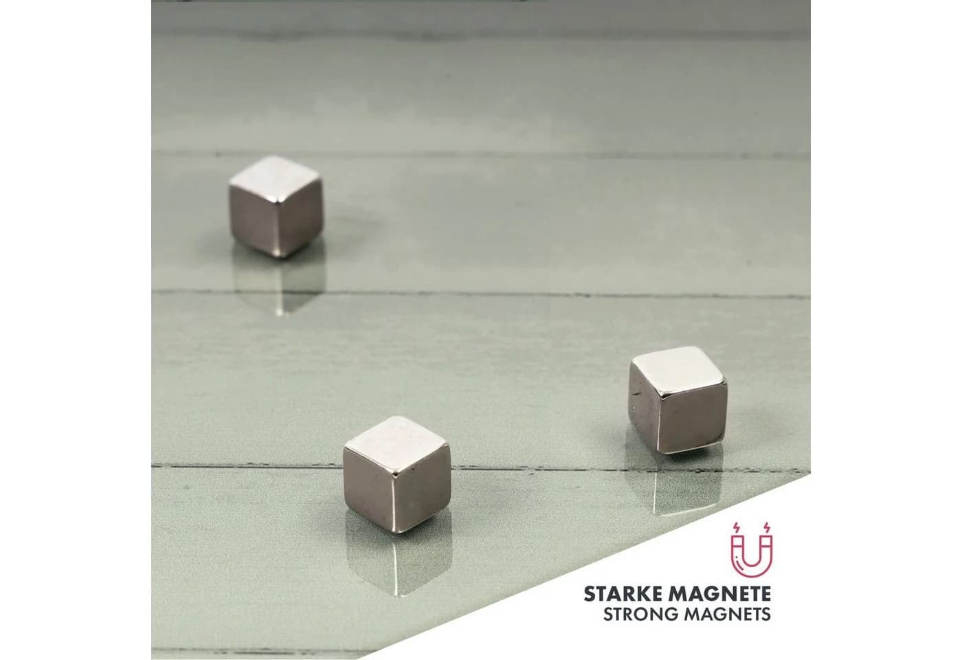 Karat Memoboard Design-Glas-Memoboard Wood Grau - Bild 4