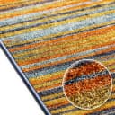 Karat Teppich-Läufer Calama Moderner Wohnteppich Blau Gelb Orange Bild 3