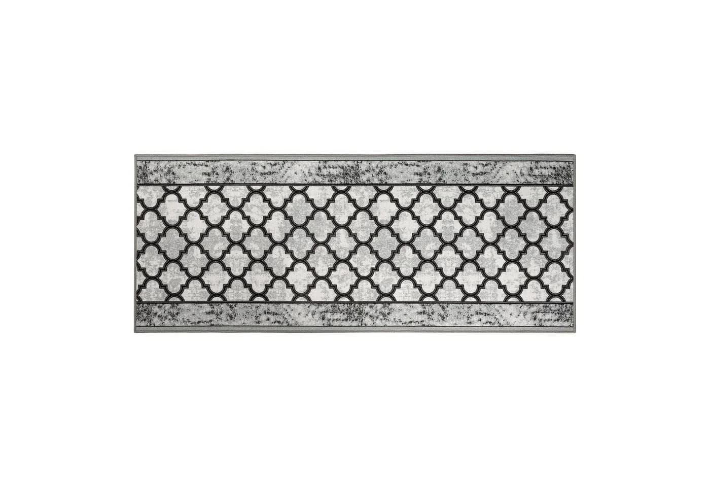 Karat Läufer Kubu Teppich Polyamid Schlingenpol Grau Modern - Bild 2