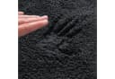 Karat Hazy Badematte Rund Dunkelgrau Polyester Mikrofaser Bild 1