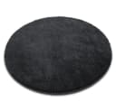 Karat Hazy Badematte Rund Dunkelgrau Polyester Mikrofaser Bild 2