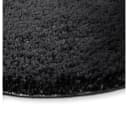 Karat Hazy Badematte Rund Dunkelgrau Polyester Mikrofaser Bild 3