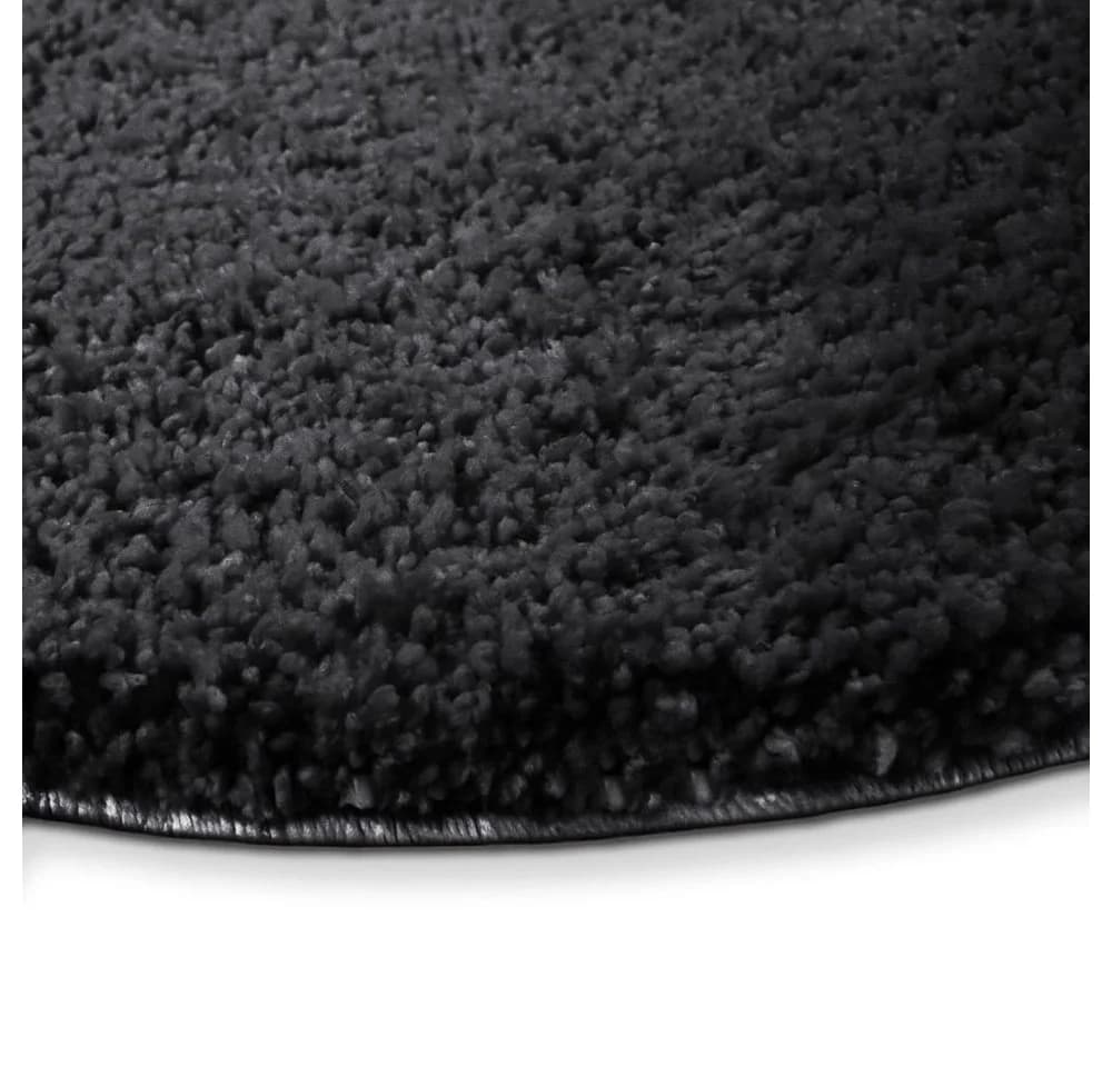 Karat Hazy Badematte Rund Dunkelgrau Polyester Mikrofaser - Bild 3