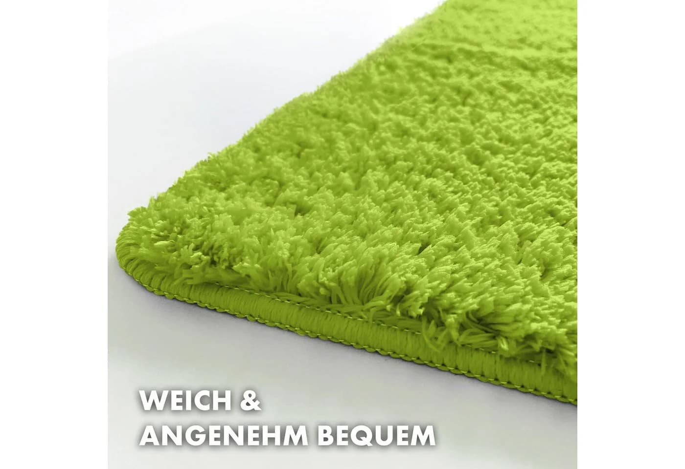 Kubus Badematte Karat Rechteckig Polyester Grün - Bild 3