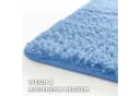 Kubus Badematte Karat Rechteckig Hellblau Polyester Hochflor Bild 3