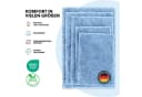Kubus Badematte Karat Rechteckig Hellblau Polyester Hochflor Bild 5