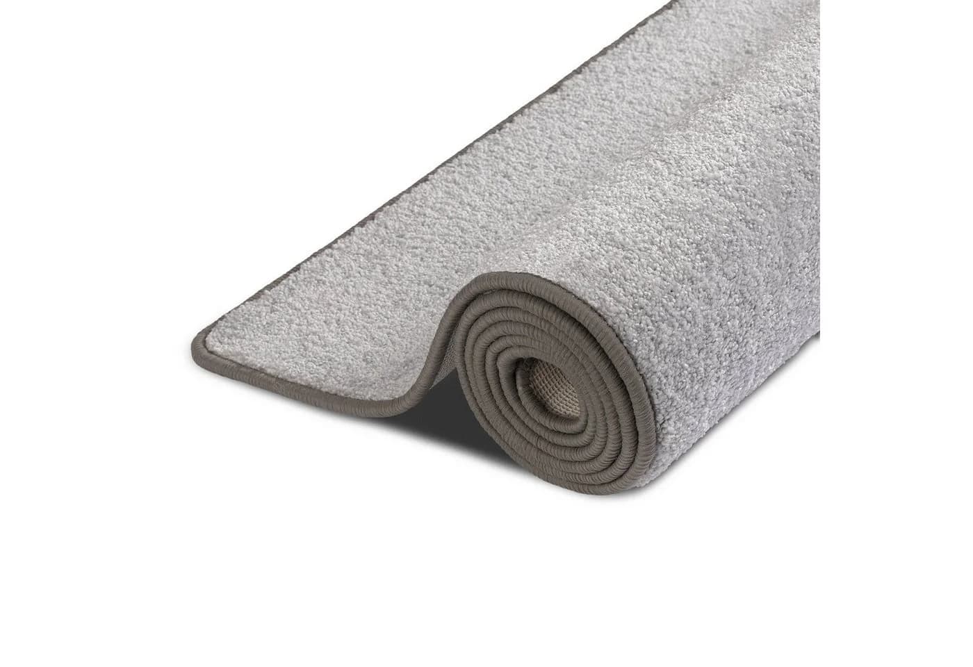 Karat Hochflor-Bettumrandung Marseille 3-tlg. Velours grau/silber - Bild 2