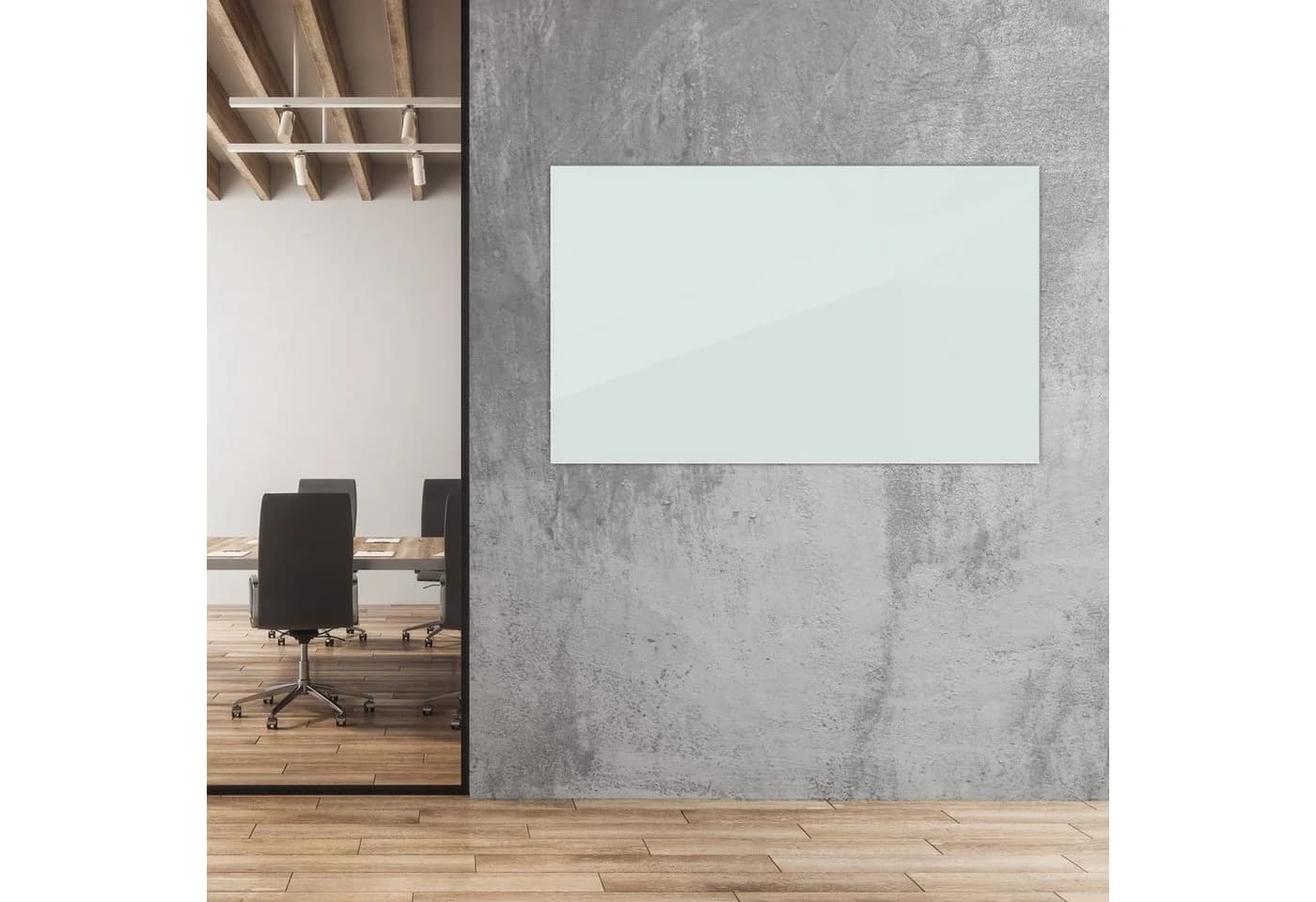 Karat Magnettafel Glas-Whiteboard Rahmenlos Magnethaftend Sicherheitsglas Weiss - Bild 2