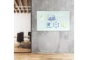 Karat Magnettafel Glas-Whiteboard Rahmenlos Magnethaftend Sicherheitsglas Weiss Bild 3