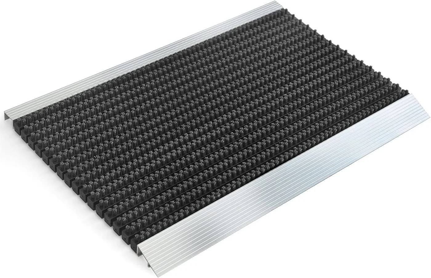 Karat Premium-Alumatte Fußmatte Schwarz Silber Rutschfest - Bild 2