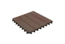 Karat Klickfliese WPC Royal Dunkelbraun 30x30 cm Holzoptik Bild 1