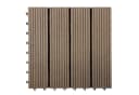Karat Klickfliese WPC Royal Dunkelbraun 30x30 cm Holzoptik Bild 2