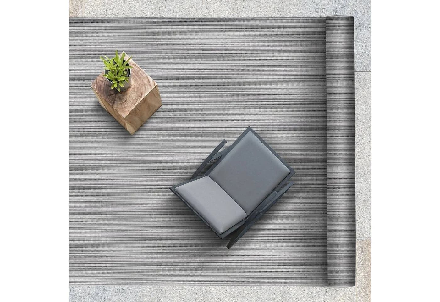 Karat Outdoorteppich Terracina Grau Streifen Design