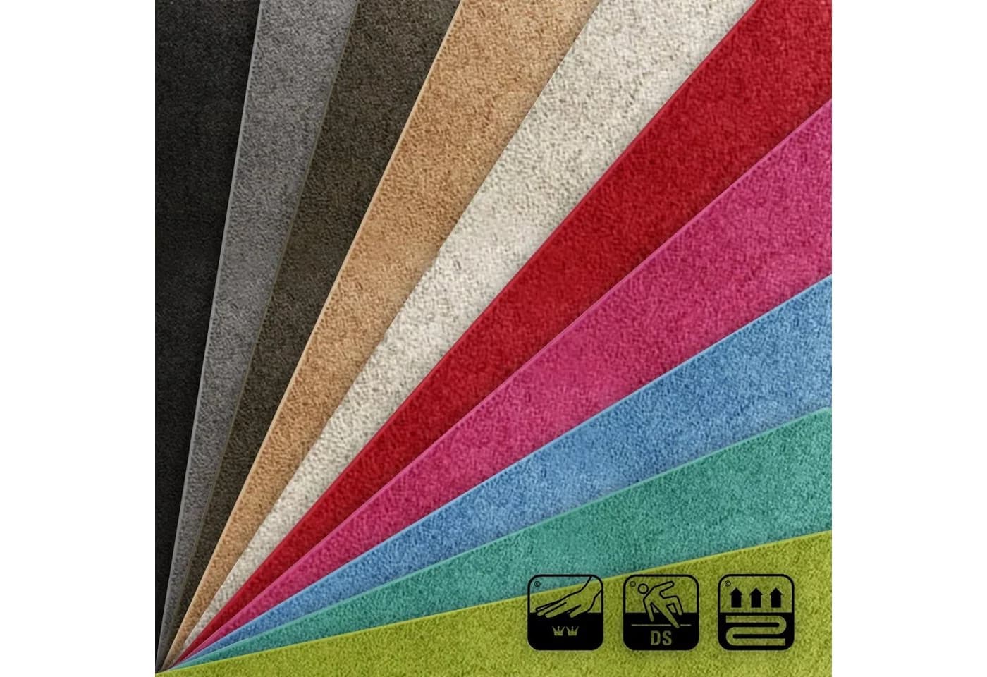 Karat Hochflor-Bettumrandung Kleopatra Shaggy 3-tlg. Beige - Bild 5