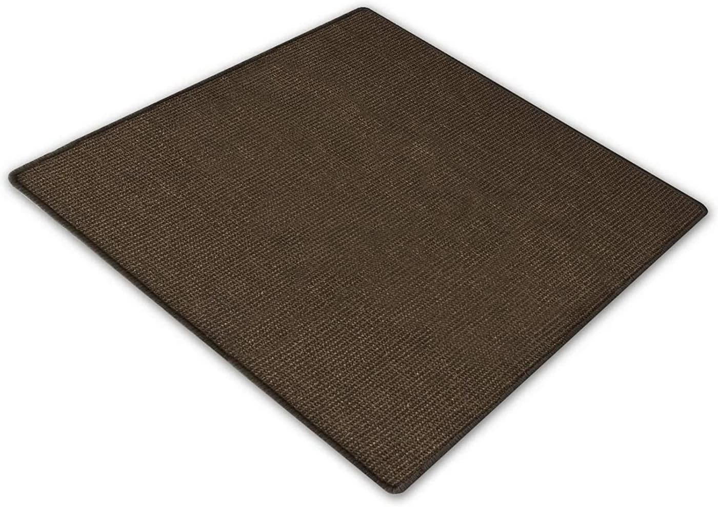 Karat Sisal-Kratzteppich für Katzen Dunkelbraun