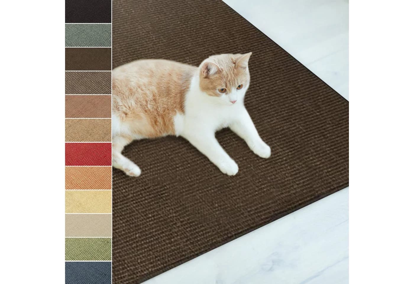 Karat Sisal-Kratzteppich für Katzen Dunkelbraun - Bild 2