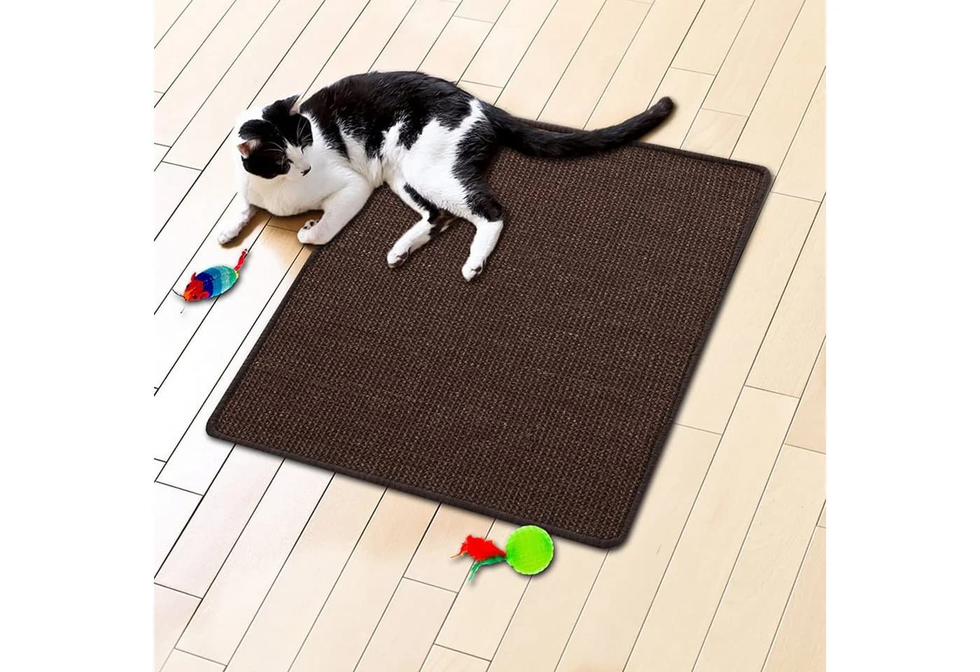 Karat Sisal-Kratzteppich für Katzen Dunkelbraun - Bild 5