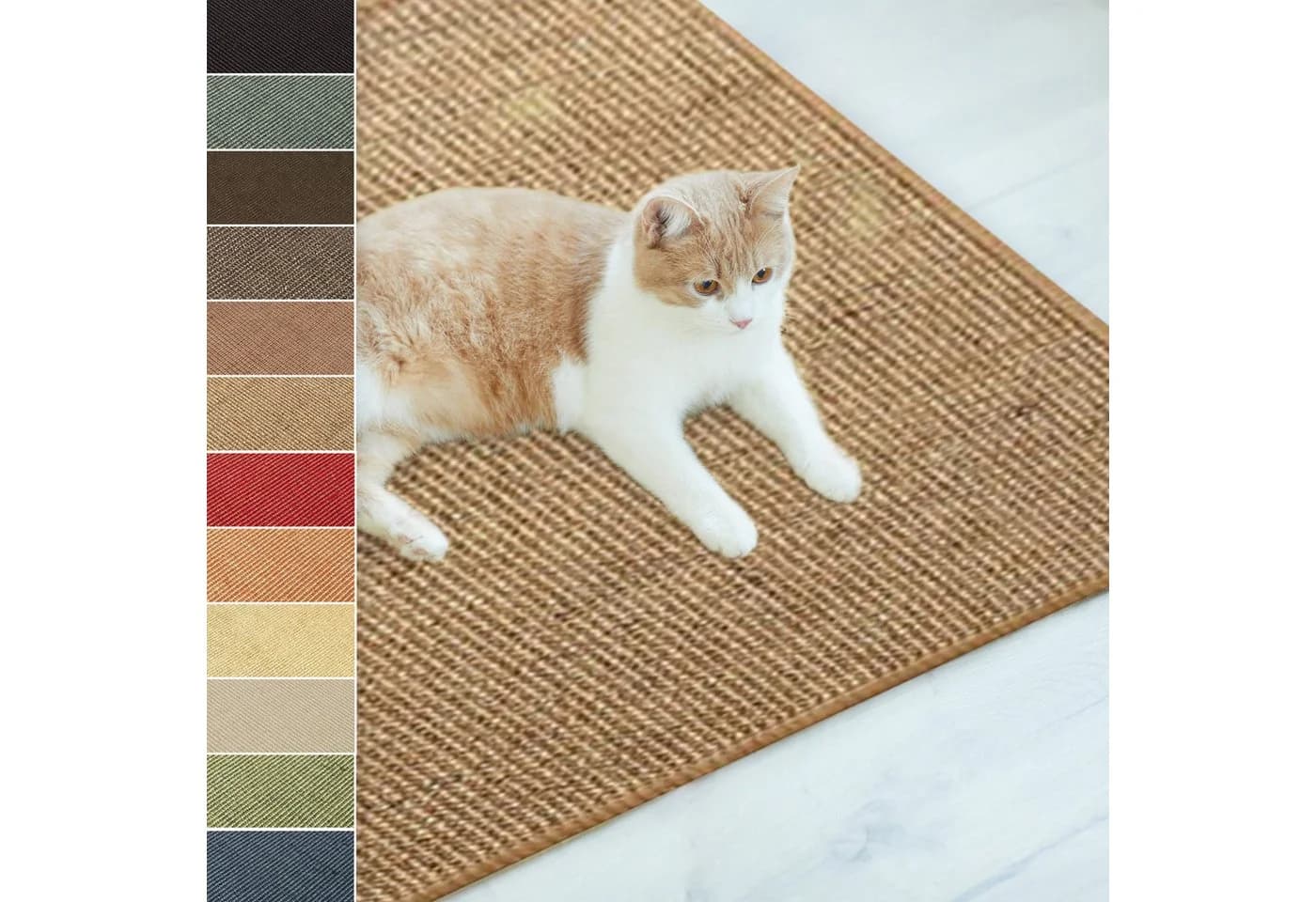 Karat Sisal-Kratzteppich für Katzen Beige 100% Sisal - Bild 2