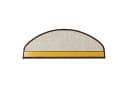 Karat Stufenmatte Athen Treppenmatte Dunkelbraun Halbrund Bild 5