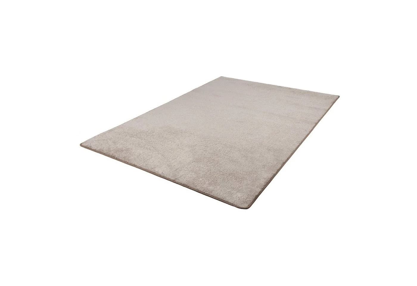 Kubus Veloursteppich Marseille Beige/Braun Hoher Flor
