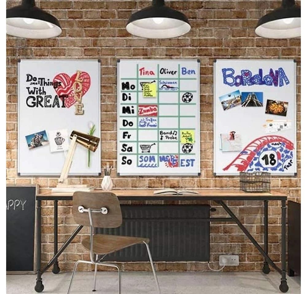 Karat Whiteboard Magnettafel mit Ablageschale - Speziallackiert & Kratzfest - Bild 5