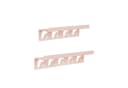 Karat Wandregal Agnes mit Haken, Metall, Grün/Pink Bild 1