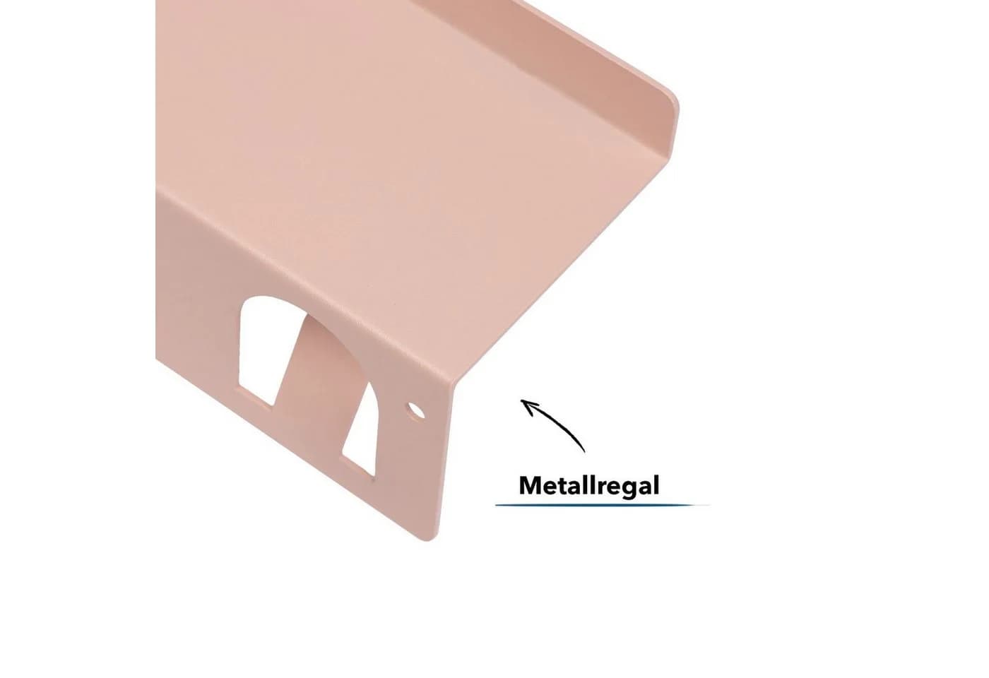 Karat Wandregal Agnes mit Haken, Metall, Grün/Pink - Bild 4