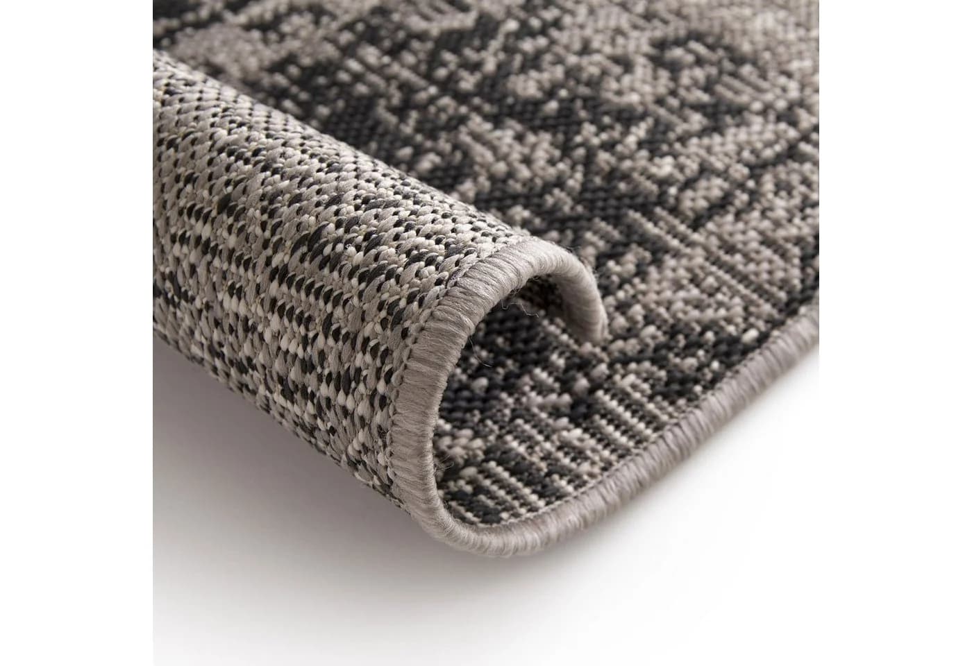 Karat Outdoorteppich Cotton Grau Polypropylen