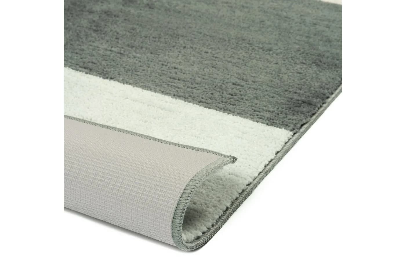 Karat Badematte Horizont Polyester Rutschhemmend Grau Beige - Bild 3