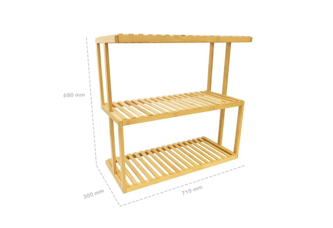 Floordirekt Bambusregal Kano Braun Modern - Bild 4