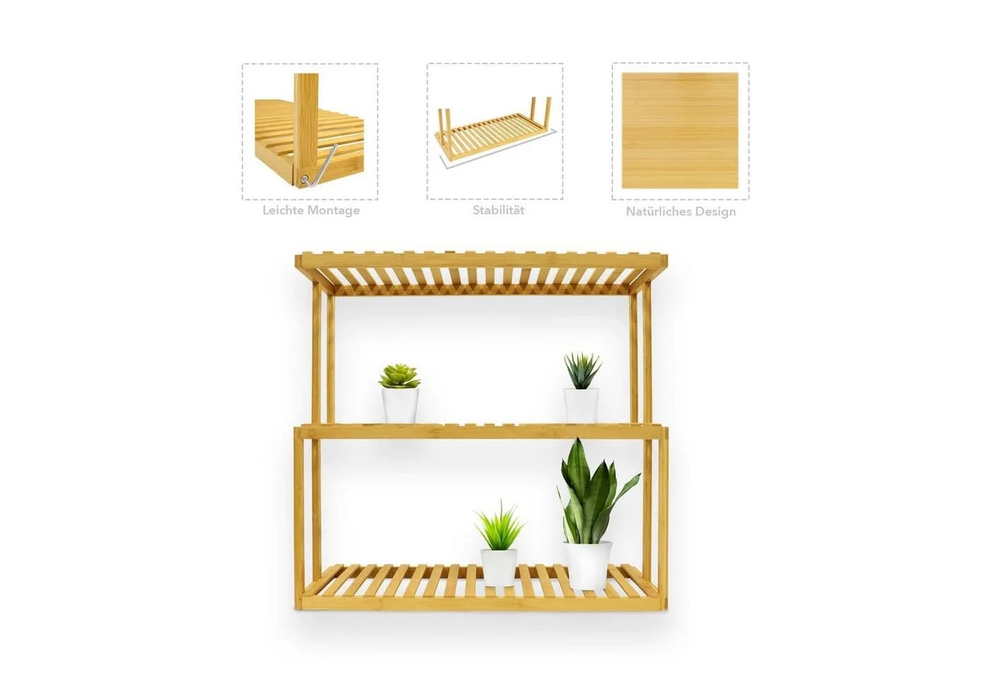 Floordirekt Bambusregal Kano Braun Modern - Bild 5