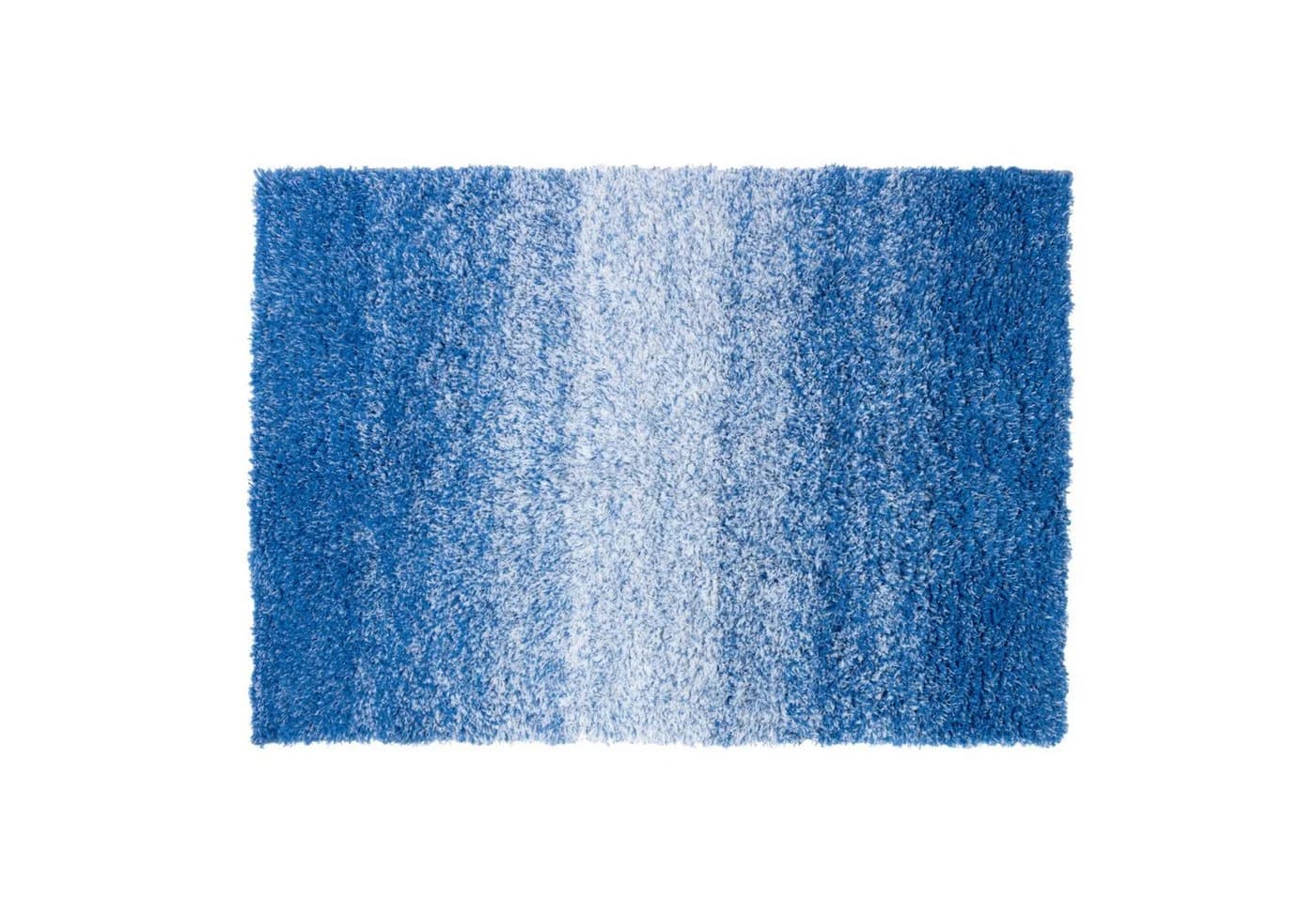 Karat Badematte Wave Rutschsicher Blau/Weiß Polyester - Bild 2