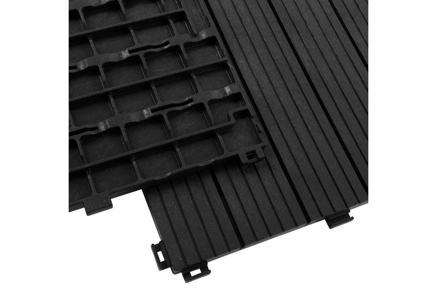 Karat Terrassenfliesen Claire Grau 30x30cm Kunststoff Klickfliesen - Bild 3