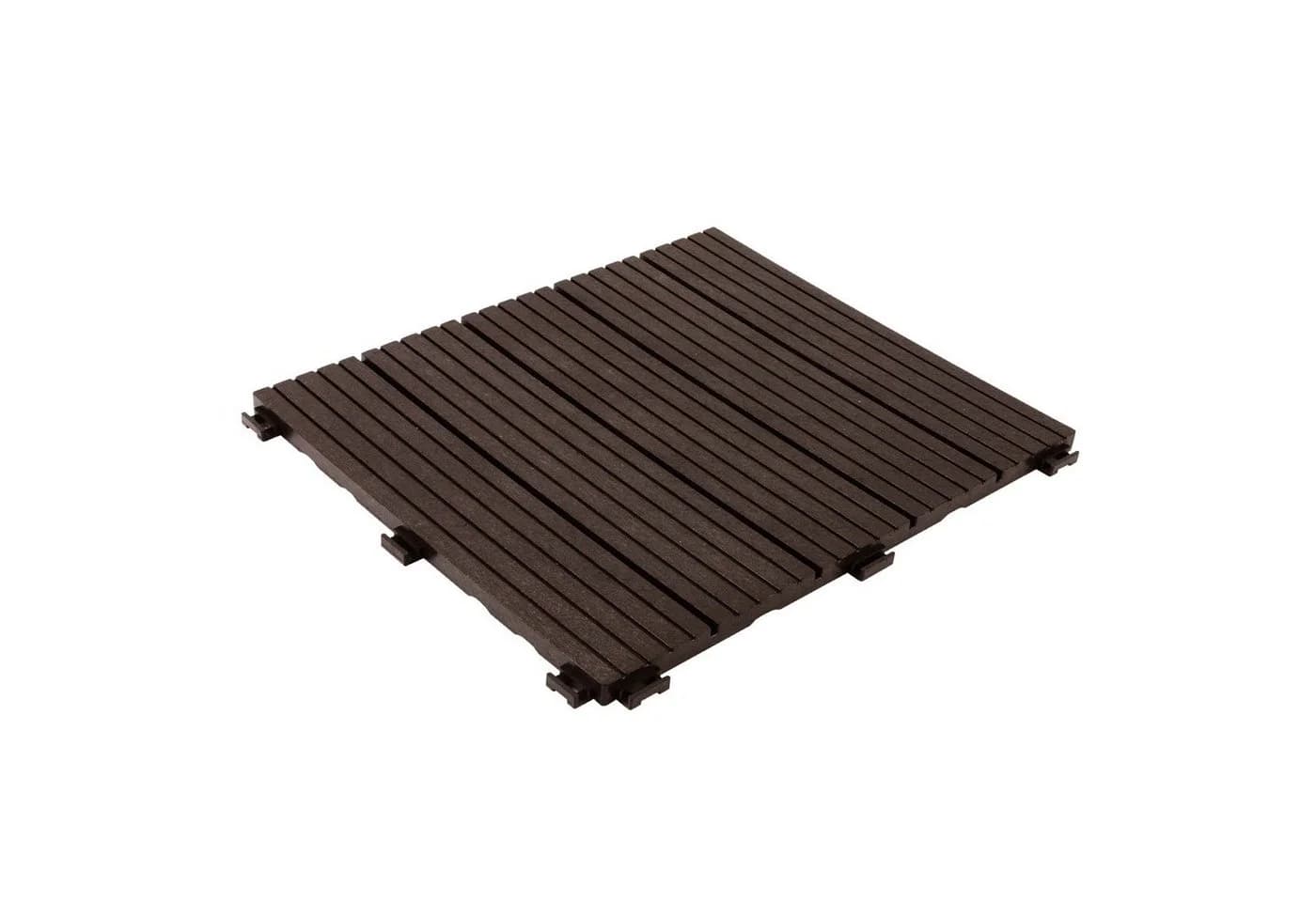 Karat Terrassenfliesen Claire 30x30cm Braun/Grau Kunststoff Klickfliesen - Bild 2