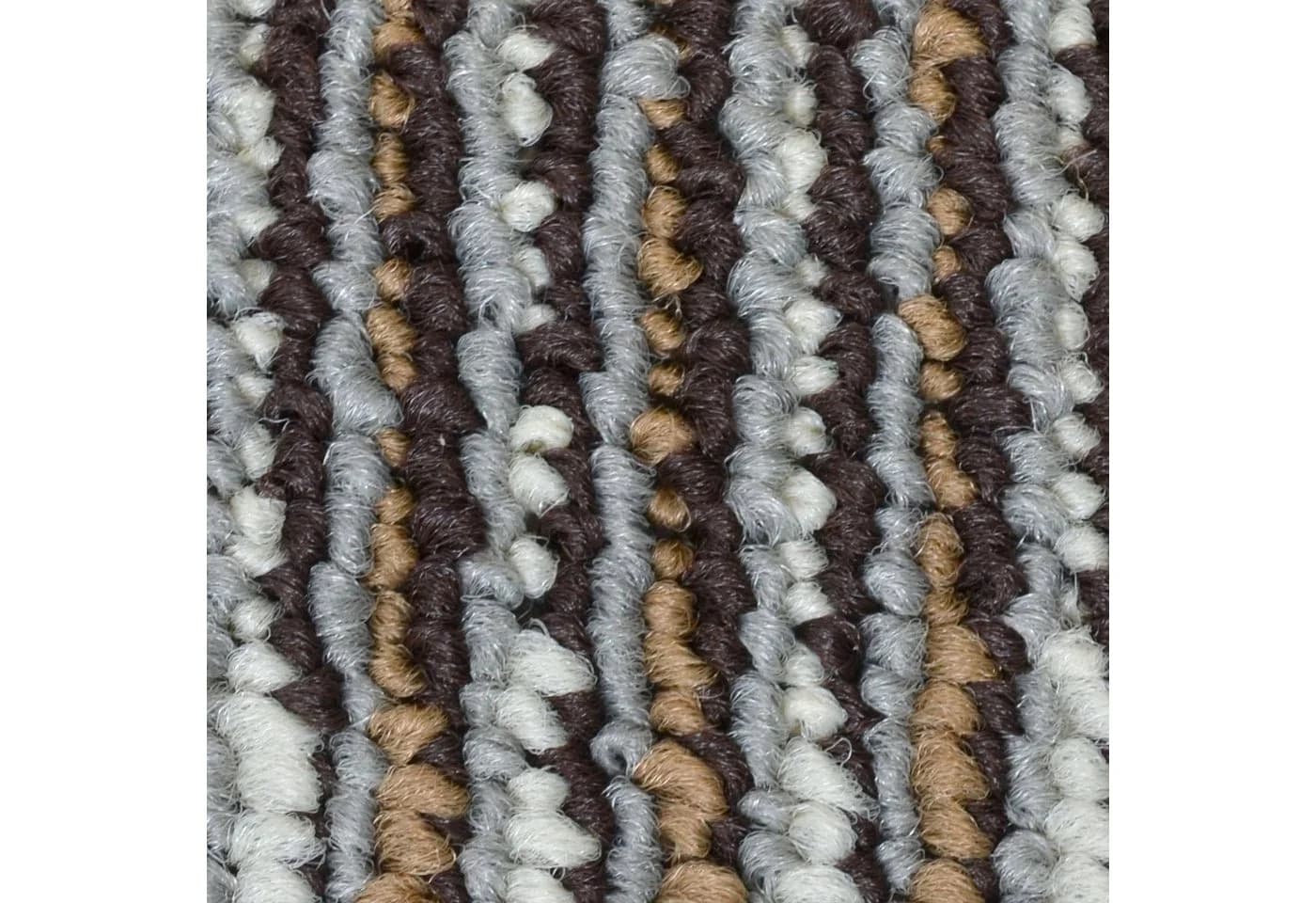 Karat Teppichfliese Zadar Beige Braun Selbstliegend 50x50 cm