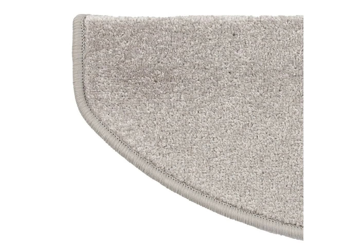 Karat Stufenmatte Fallon Halbrund Silbergrau Velours - Bild 1