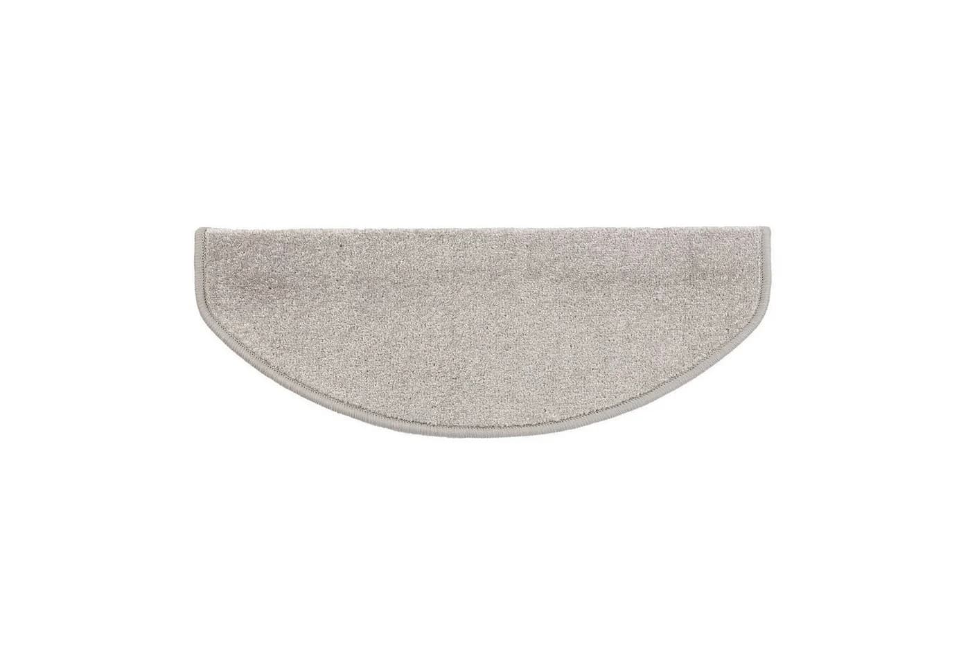 Karat Stufenmatte Fallon Halbrund Silbergrau Velours - Bild 2