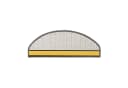 Karat Stufenmatte Fallon Halbrund Silbergrau Velours Bild 3
