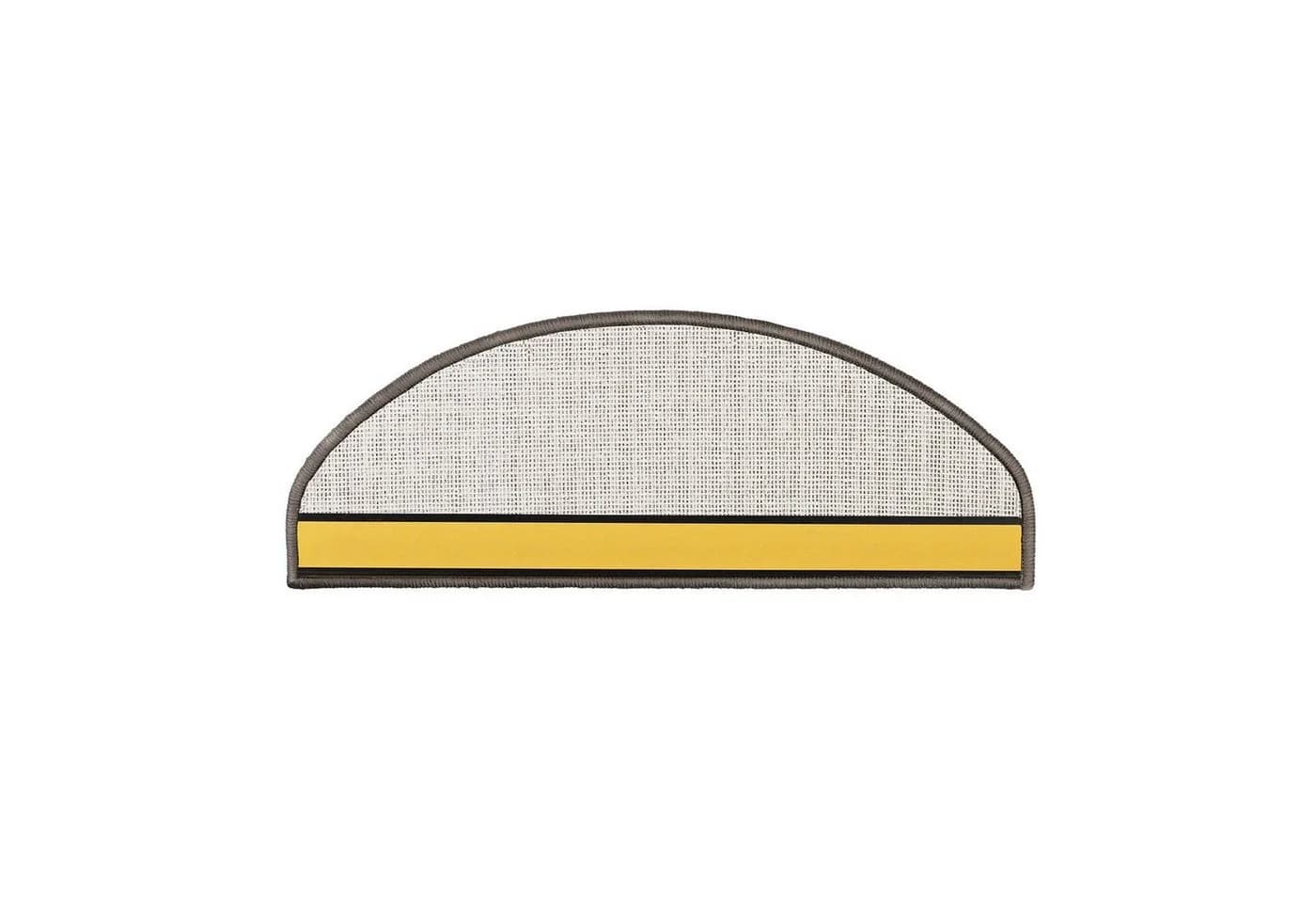 Karat Stufenmatte Fallon Halbrund Silbergrau Velours - Bild 3