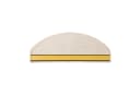 Karat Stufenmatte Marseille Halbrund Velours Creme Bild 3