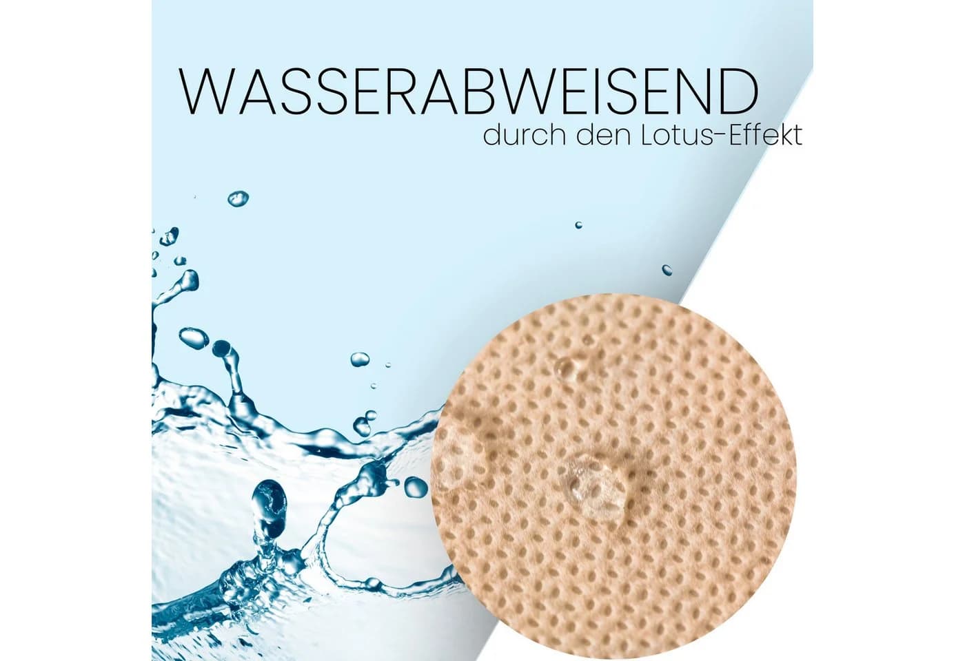 Sensalux Tischdeckenrolle Creme 0,99m x 10m Vlies abwaschbar - Bild 3
